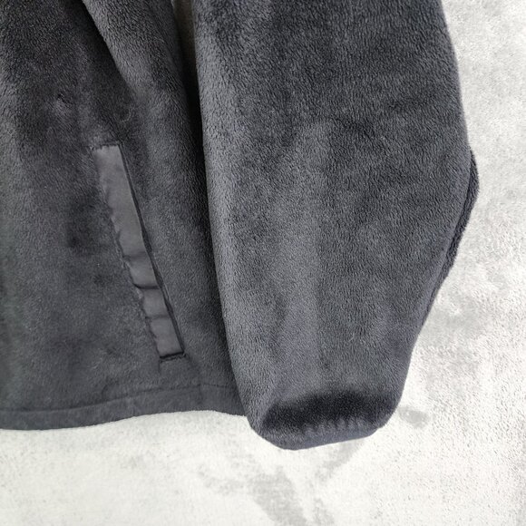 Womens Black Fila Sport Fleece Plush Jacket Full Zip Mock Neck Polyester XL - Picture 3 of 12